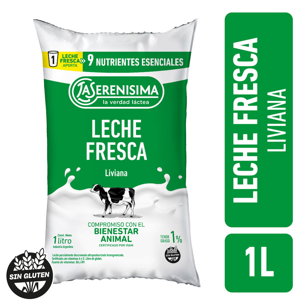 Leche Descremada La Serenísima 1sachet 1lt