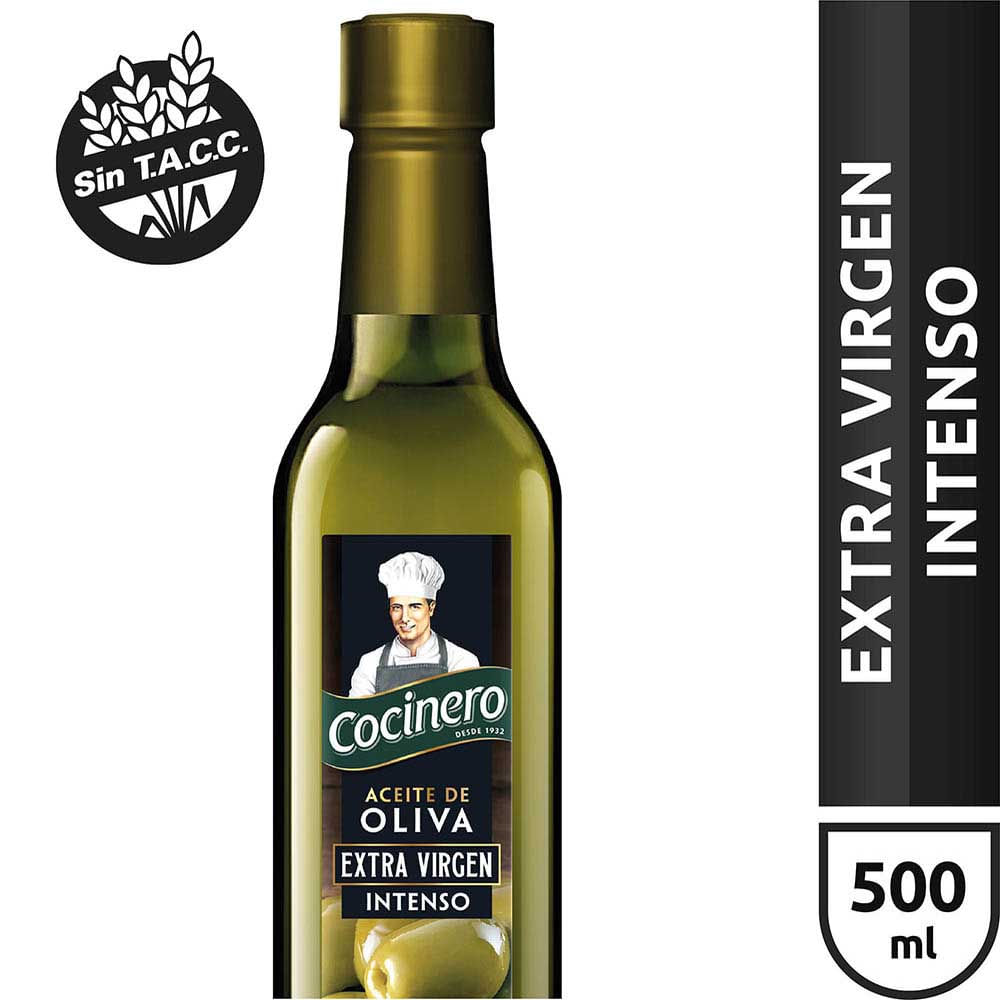 Aceite de Oliva Extra Virgen Intenso 500 Ml Cocinero