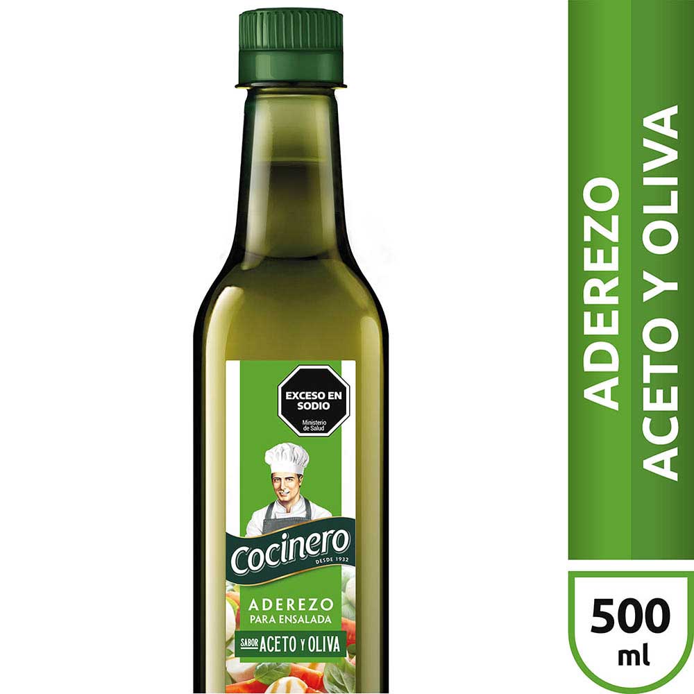 Aderezo Sabor Aceto y Oliva 500 Ml Cocinero