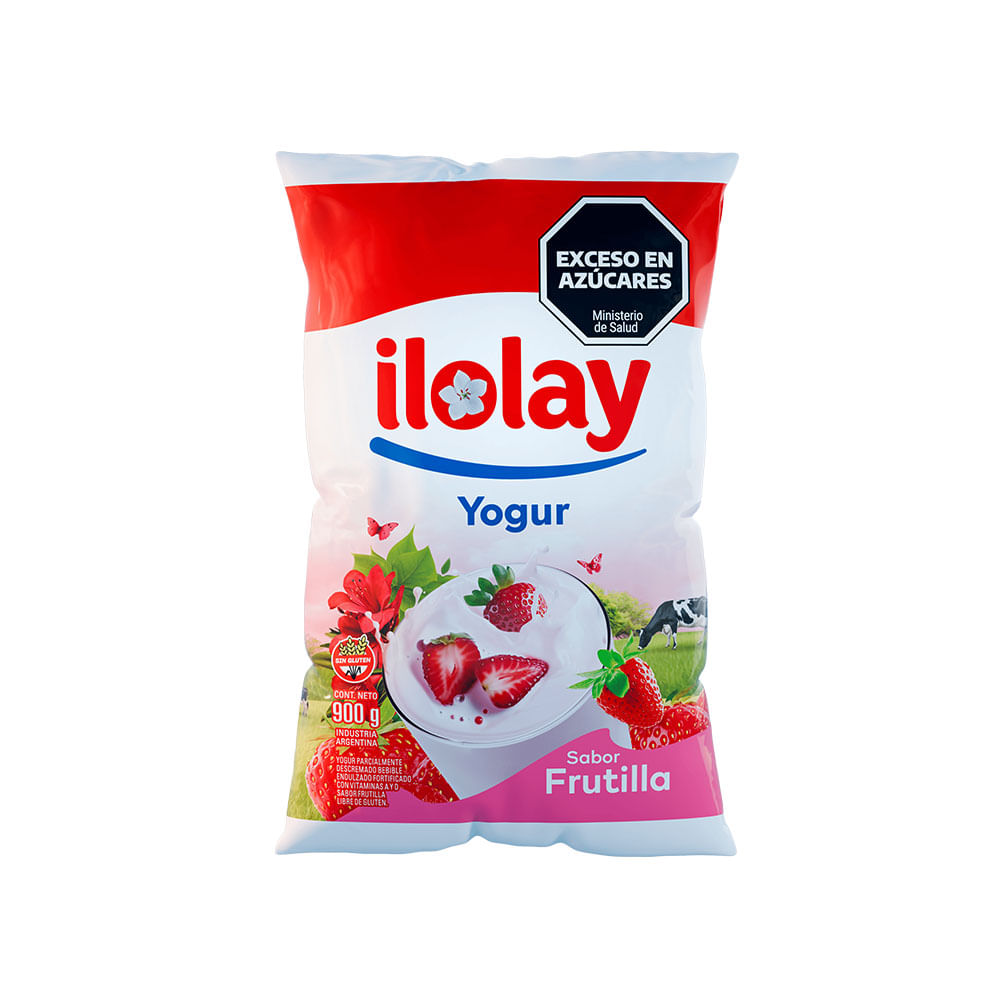 Yogur Frutilla Sachet X 900 Gr Ilolay