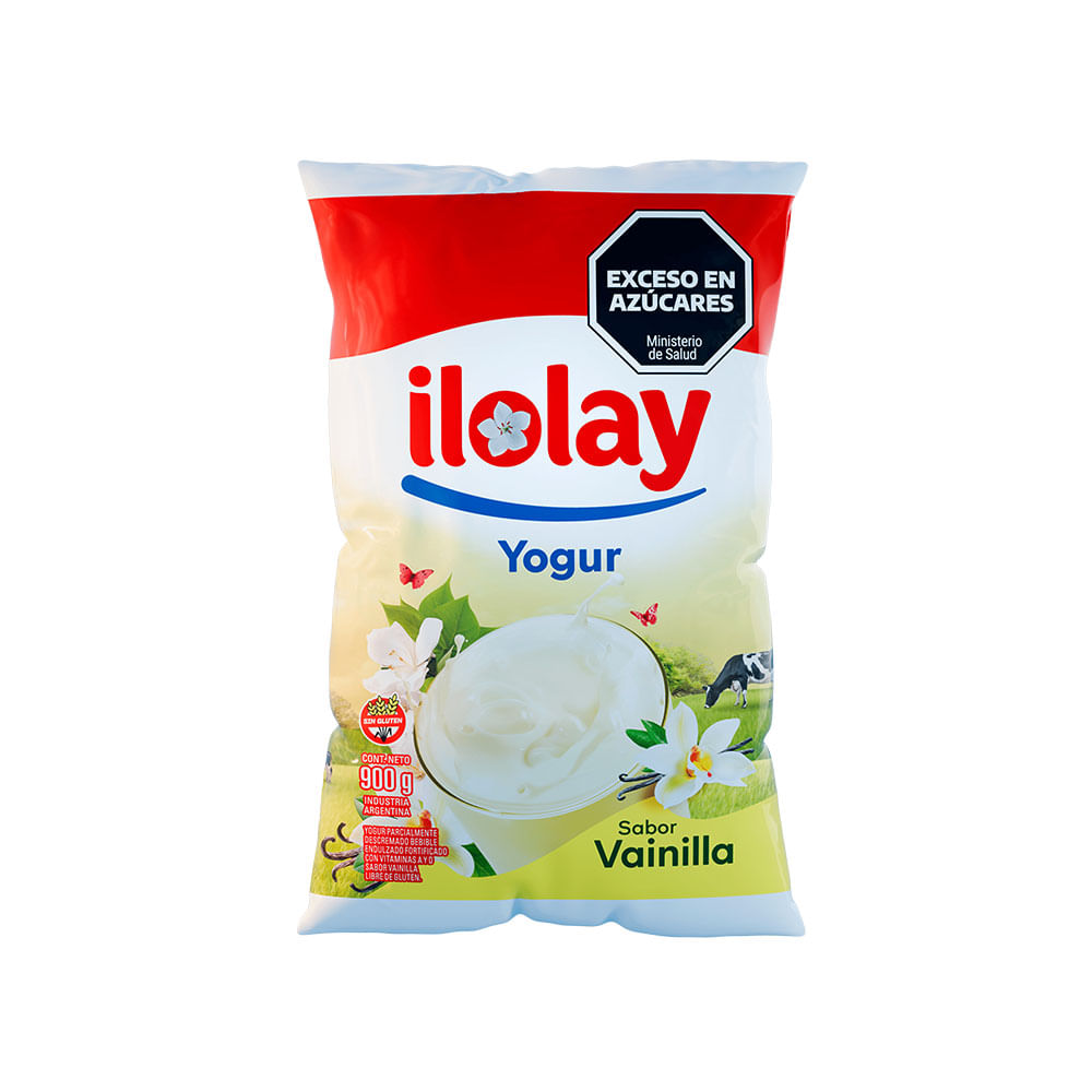Yogurt Sabor Vainilla Entero 900 Grs Ilolay