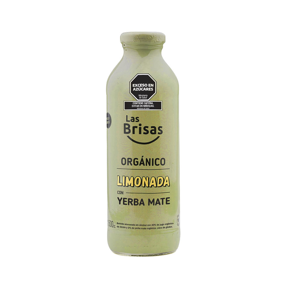 Jugo Orgánico Limonada con Yerba Mate 500 Cc Las Brisas