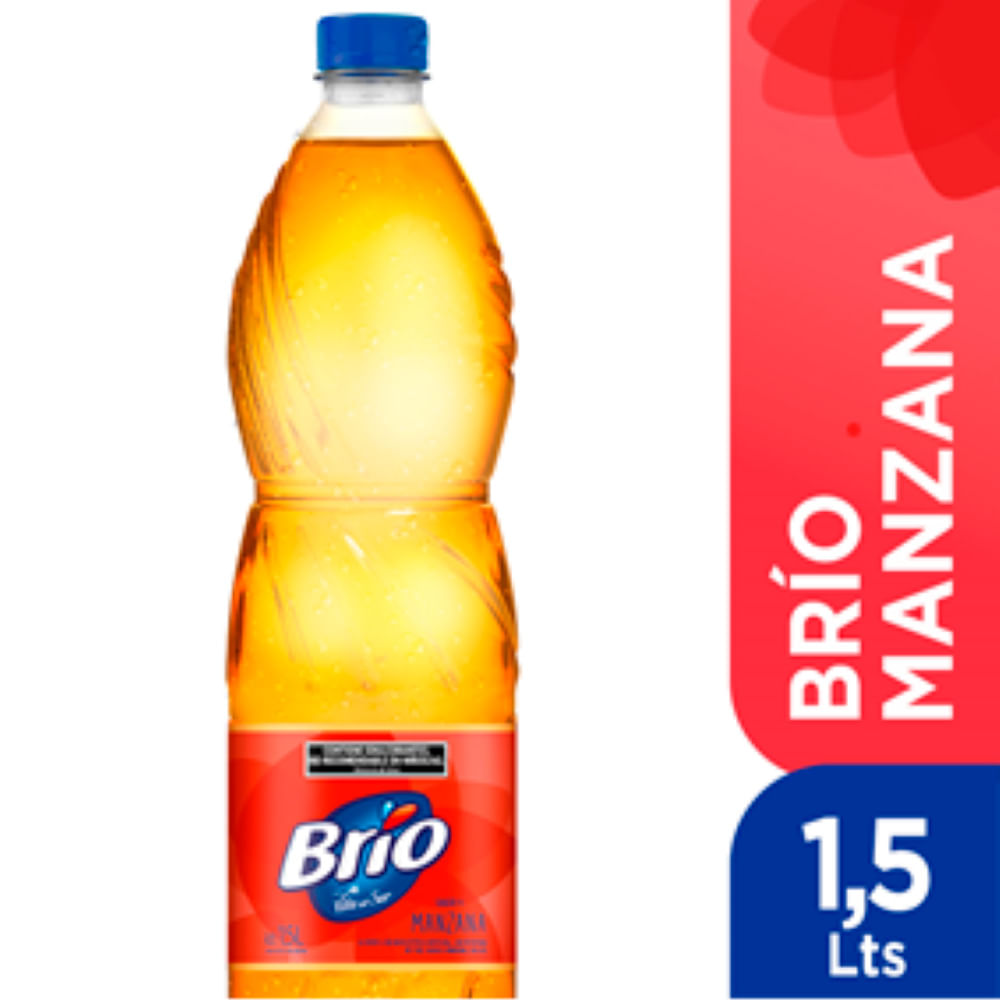 Agua Sin Gas Sabor Manzana 1,5 Lts Brio