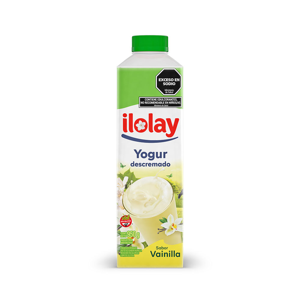 Yogurt Sabor Vainilla Descremado 950 Grs Ilolay
