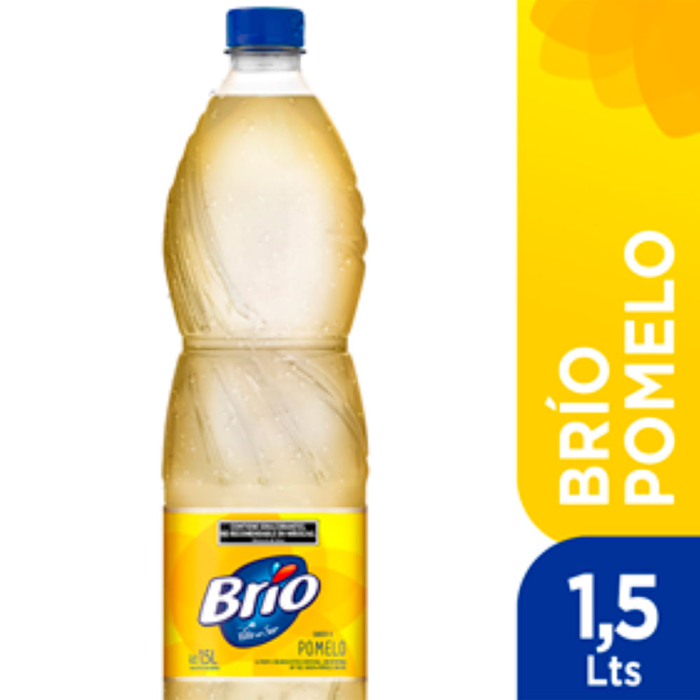 Agua Saborizada Sin Gas Sabor Pomelo 1,5 Lts Brio
