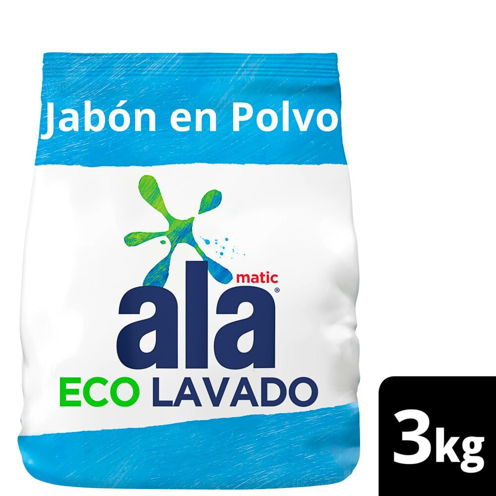Jabón en Polvo Eco Lavado 3 Kg Ala