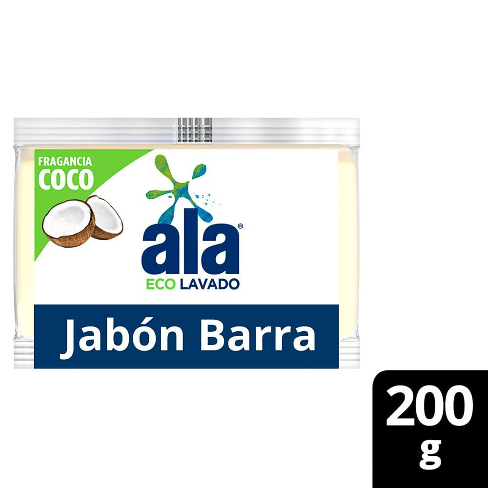 Jabón para Ropa Eco Lavado Coco 200 Grs Ala