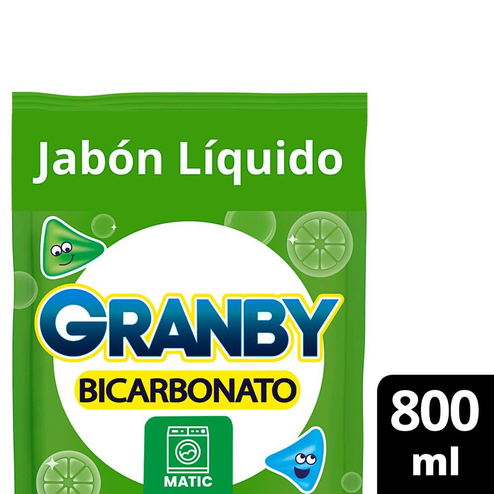Jabón Líquido Granby Bicarbonato De Limón 800 Ml