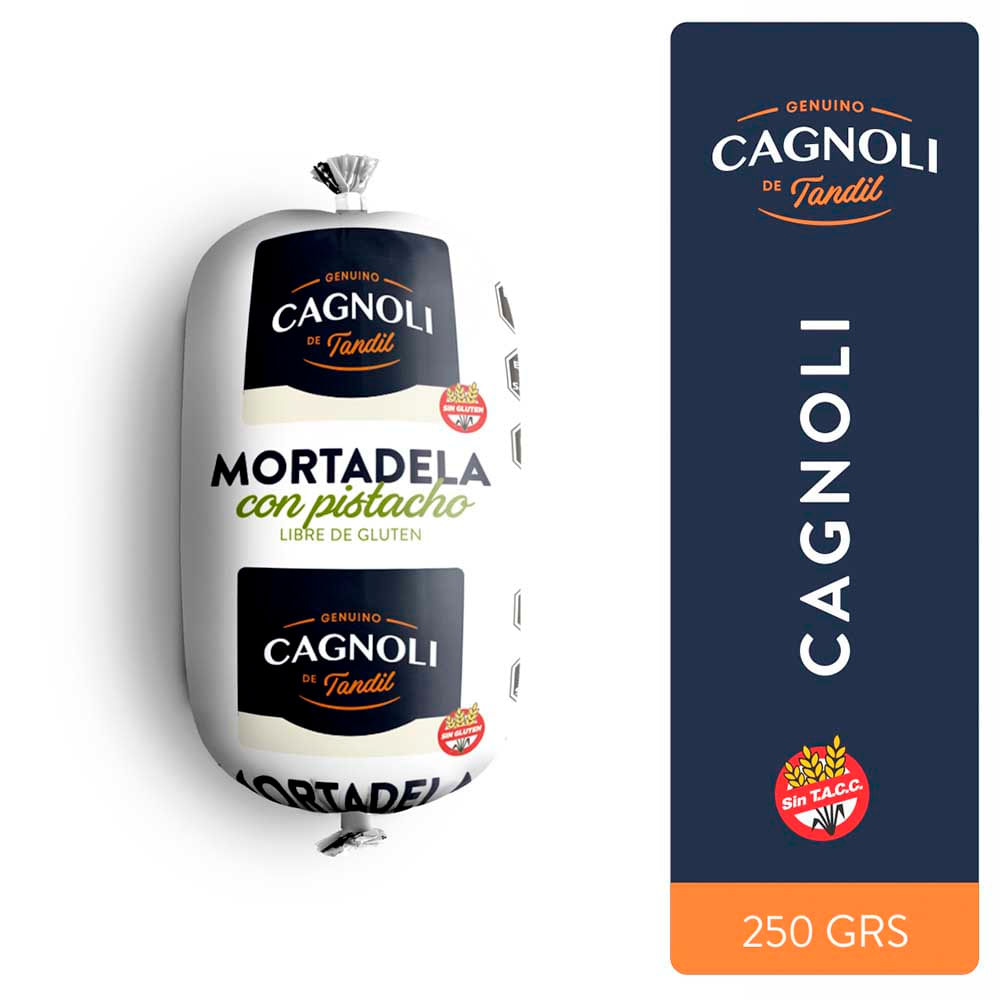 Mortadela Sabor Pistacho Envasado 250 Grs x 17 Un Cagnoli