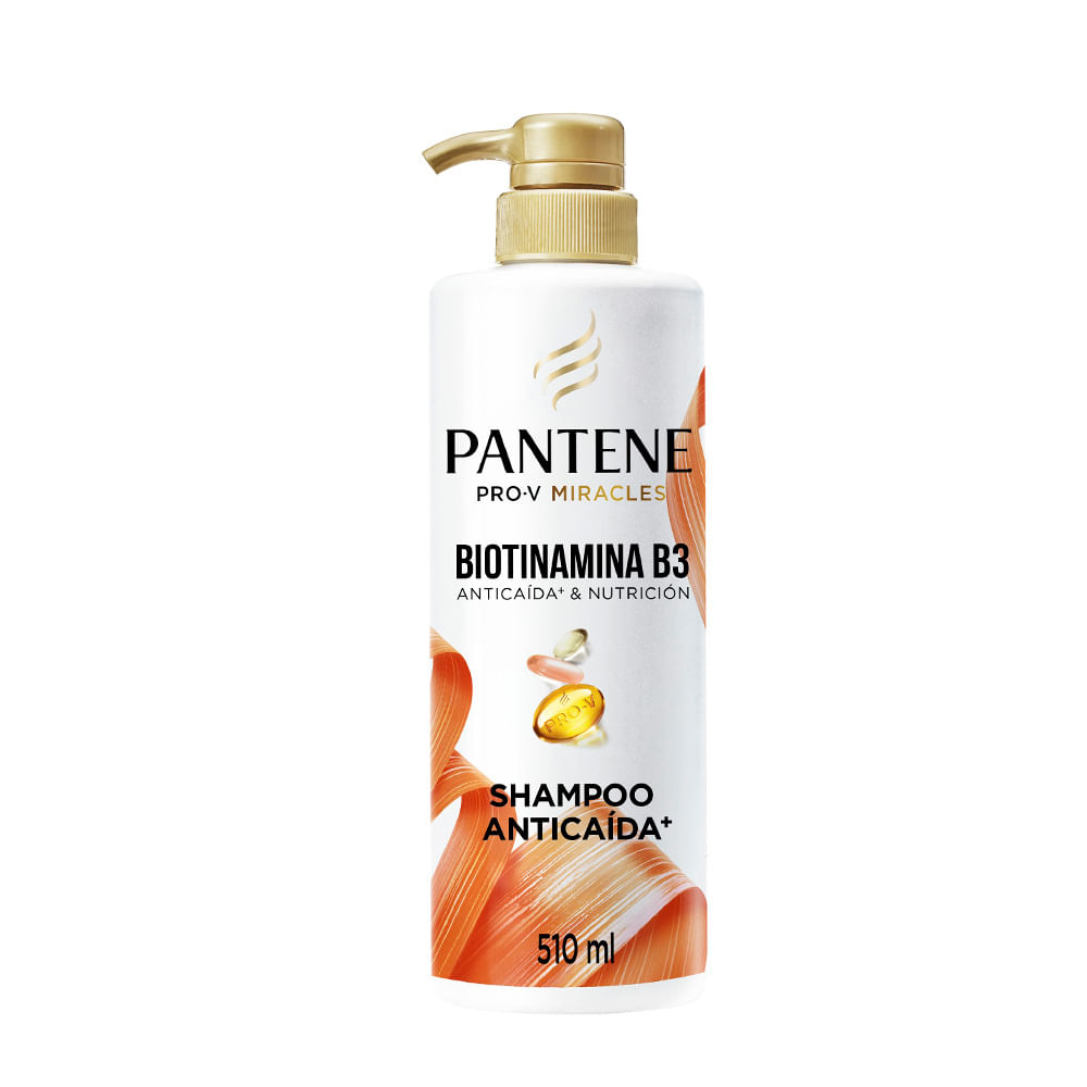 Shampoo Anticaída y Nutrición Biotinamina B3 510 Ml Pantene