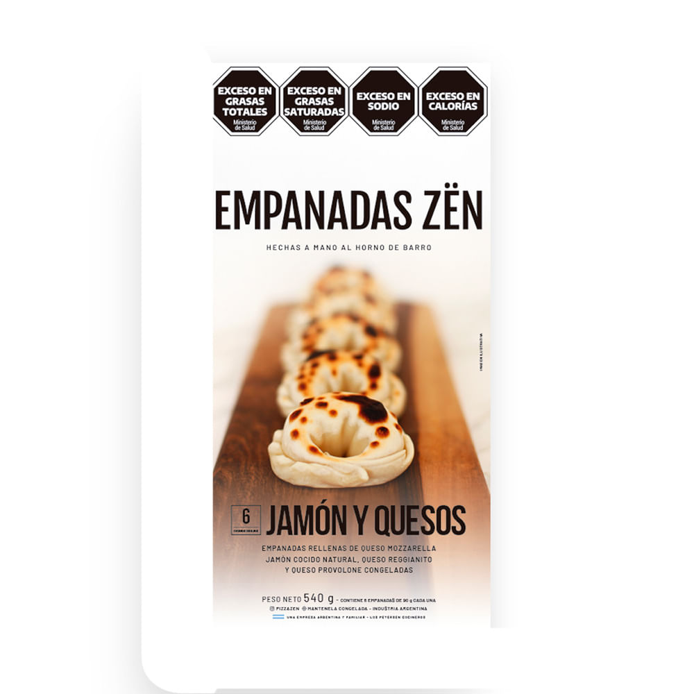 Empanadas Zen Jamon Y Queso X 6