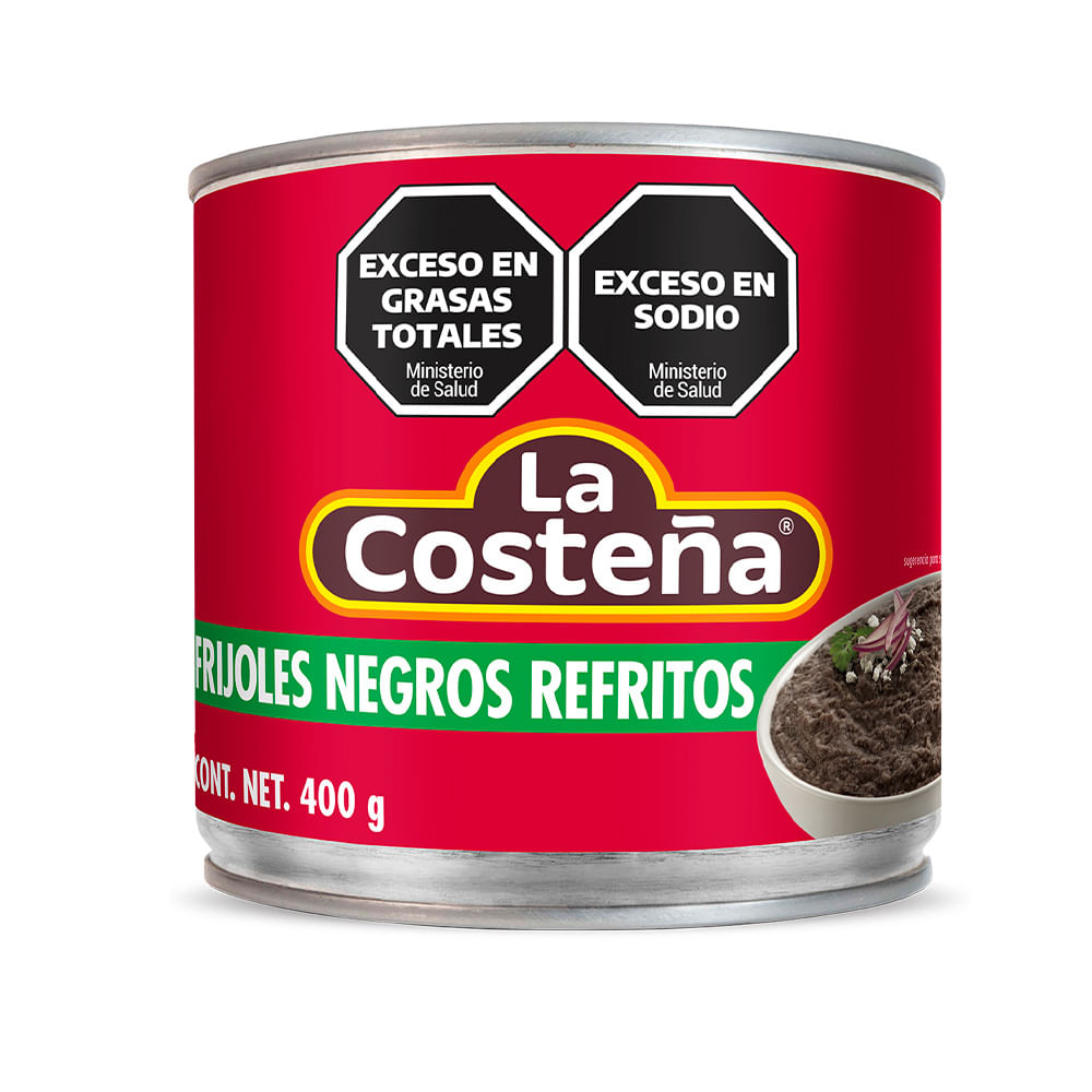 Porotos Negros Refritos 400 Grs La Costeña