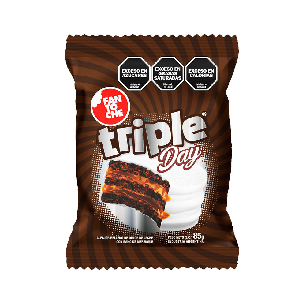 Alfajor Triple Day X 85 Gr Fantoche