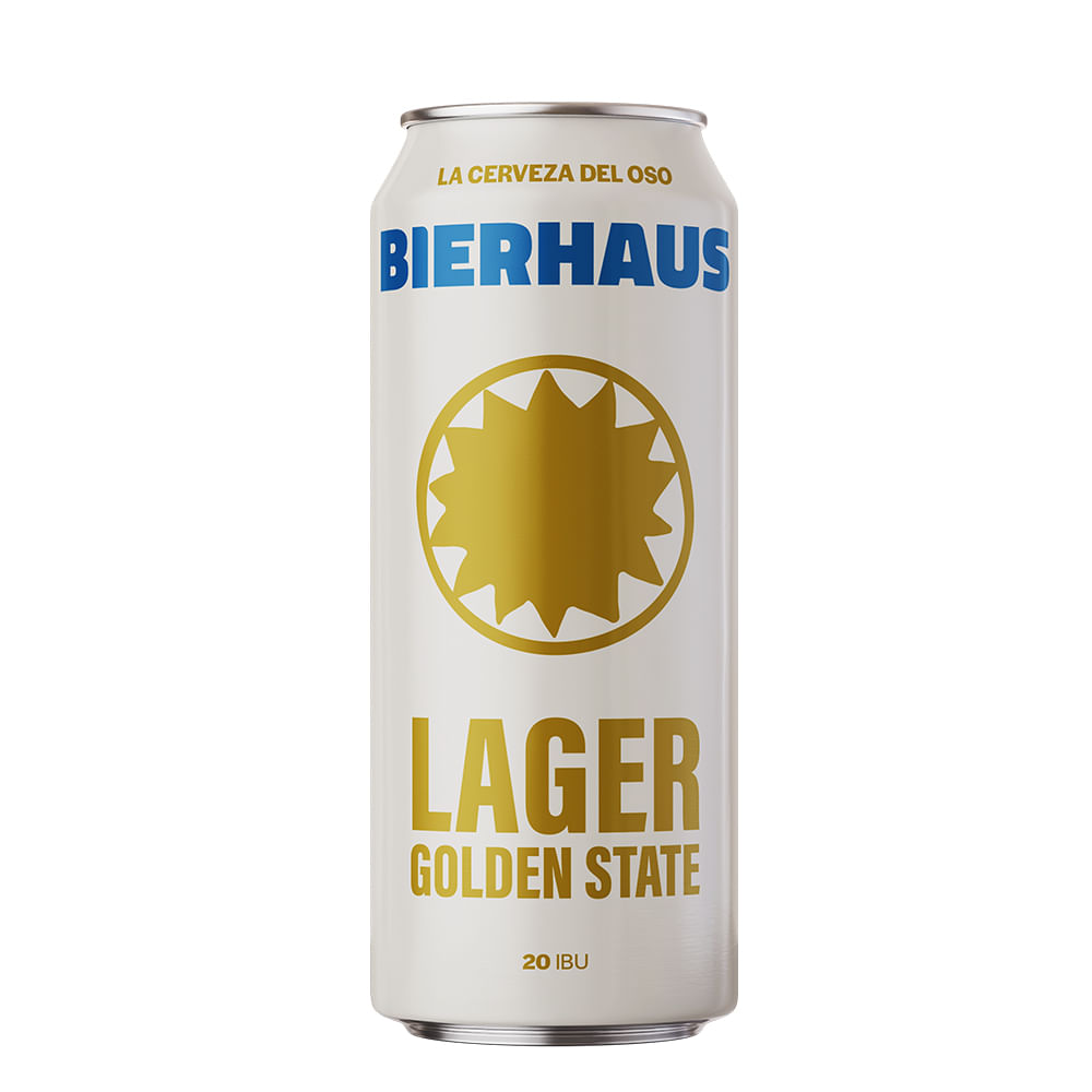 Cerveza Lager Golden State 473 Cc Bierhaus