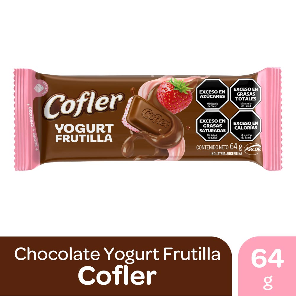 Chocolate Sabor Yogurt Frutilla 64 Grs Cofler