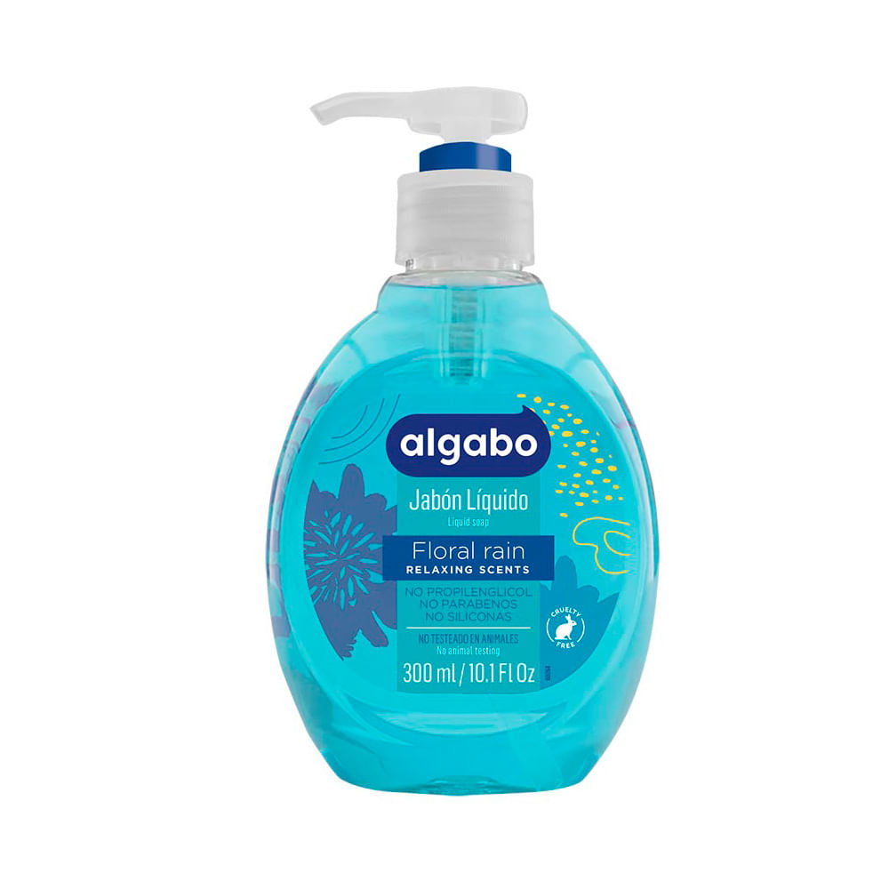 Jabón Líquido Floral Rain 300 Ml Algabo