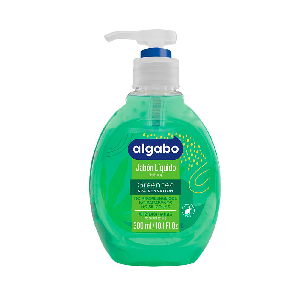 Jabón Líquido Green Tea 300 Ml Algabo