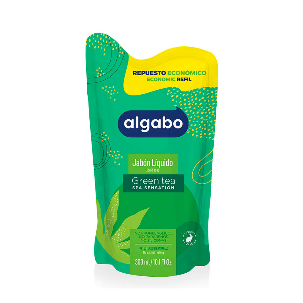 Jabón Líquido Green Tea 300 Ml Algabo