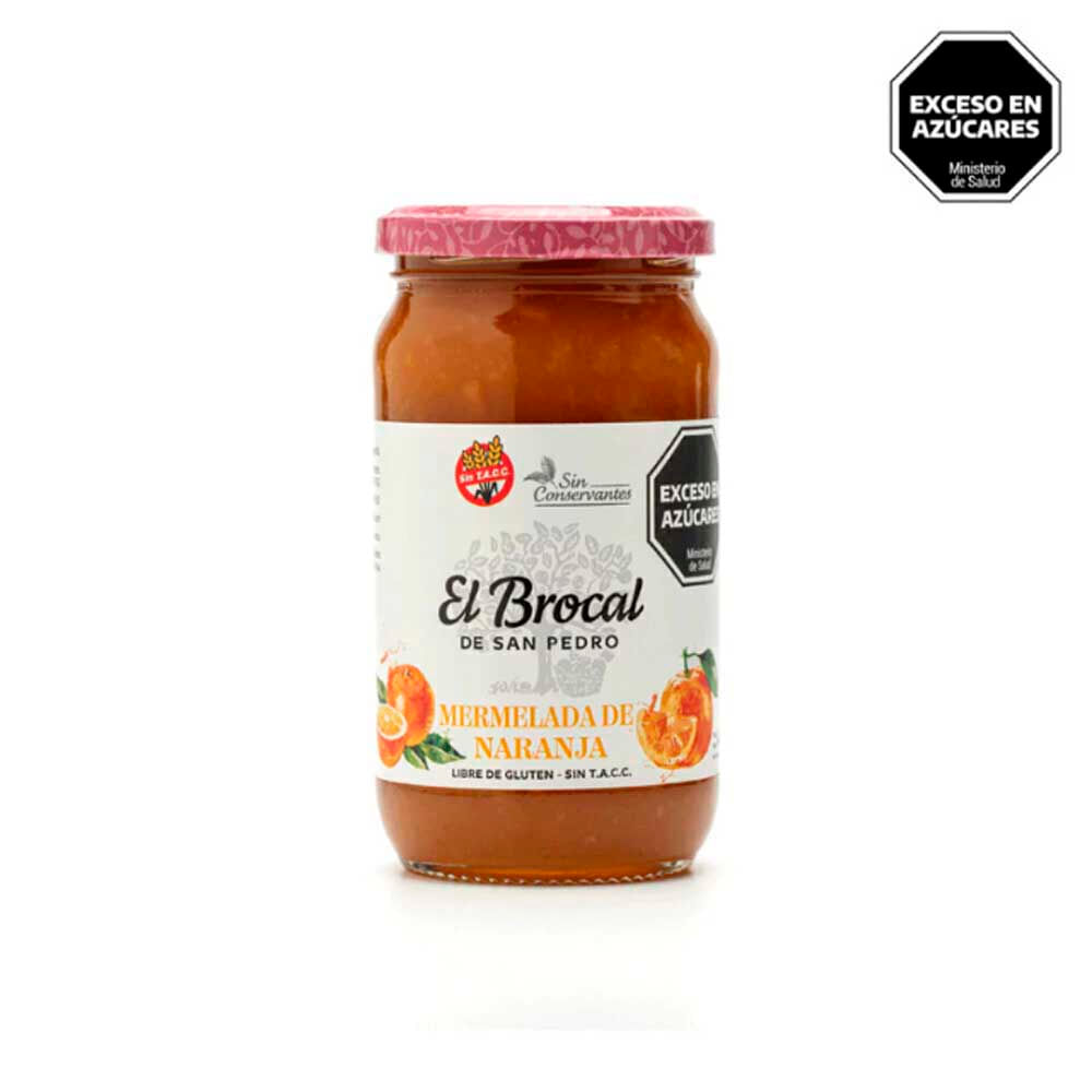 Mermelada Sabor Naranja 420 Grs El Brocal