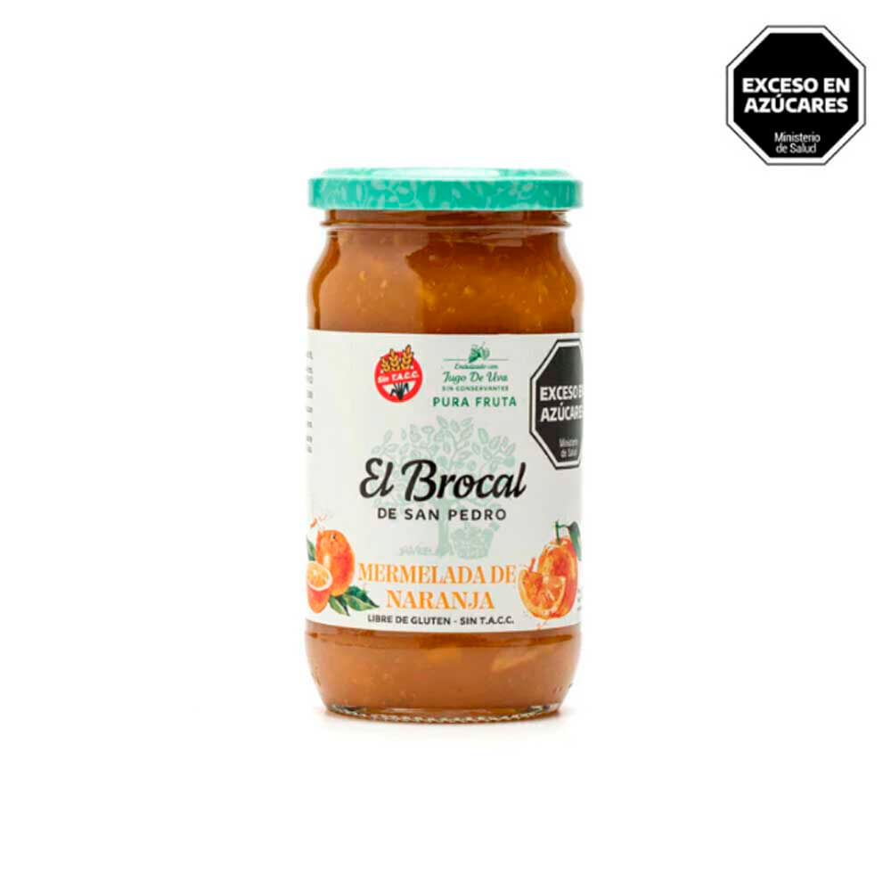 Mermelada Sabor Naranja 400 Grs El Brocal