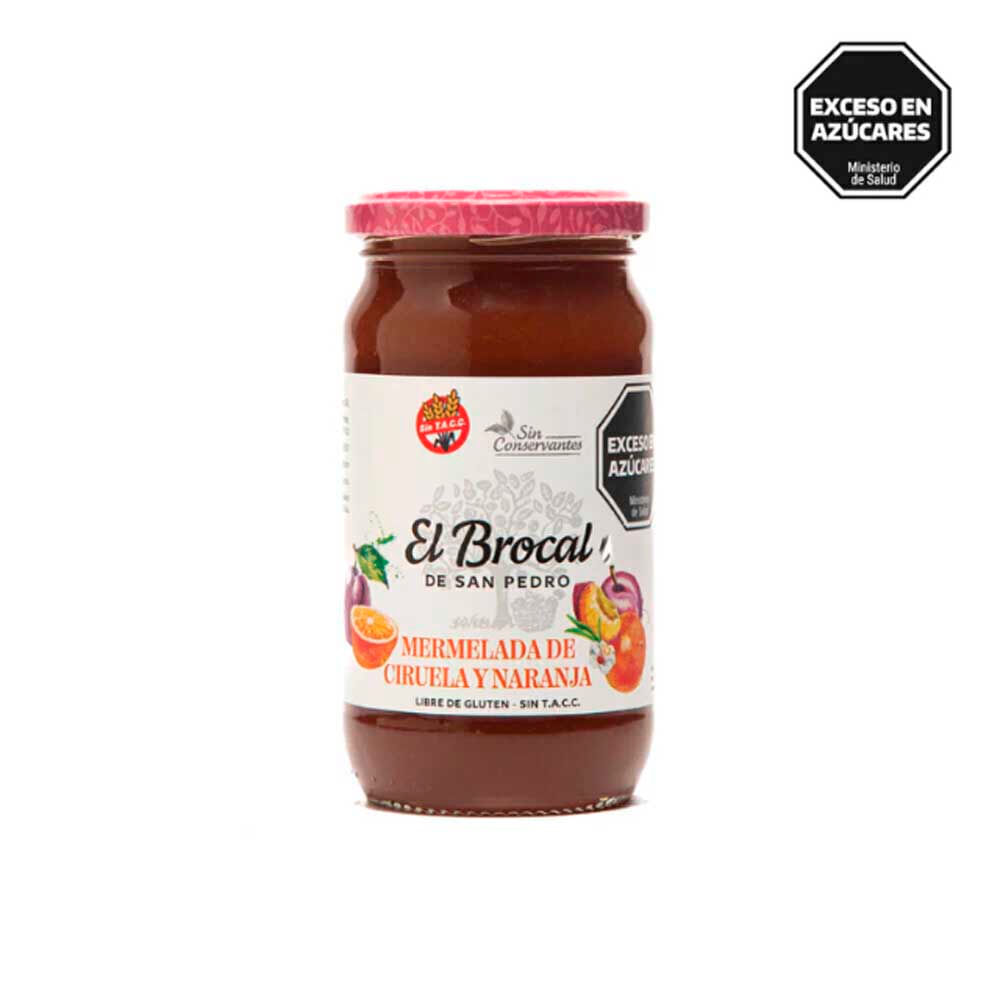 Mermelada Sabor Ciruela y Naranja 420 Grs El Brocal
