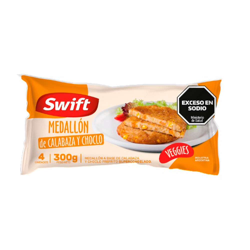 Medallones de Calabaza y Choclo 300 Grs x 4 Un Swift