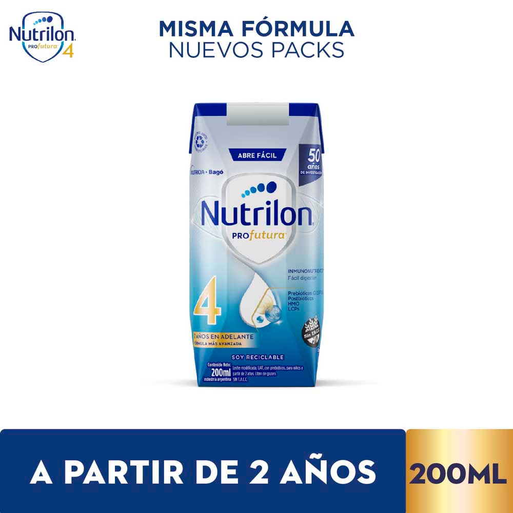 Leche Bebé 4 Profutura 200 Ml Nutrilon
