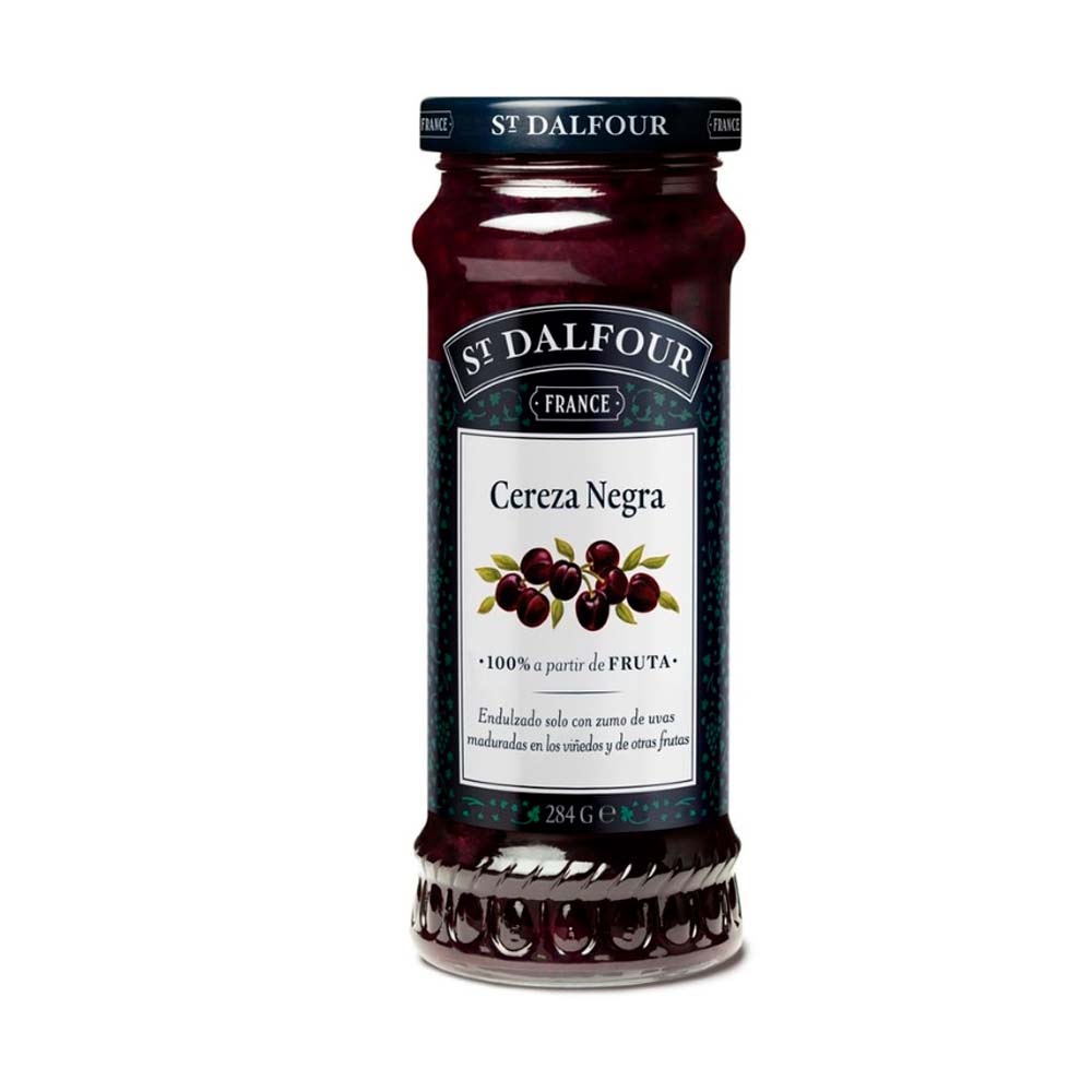 Mermelada Sabor Cerezas Negras 284 Grs Saint Dalfour