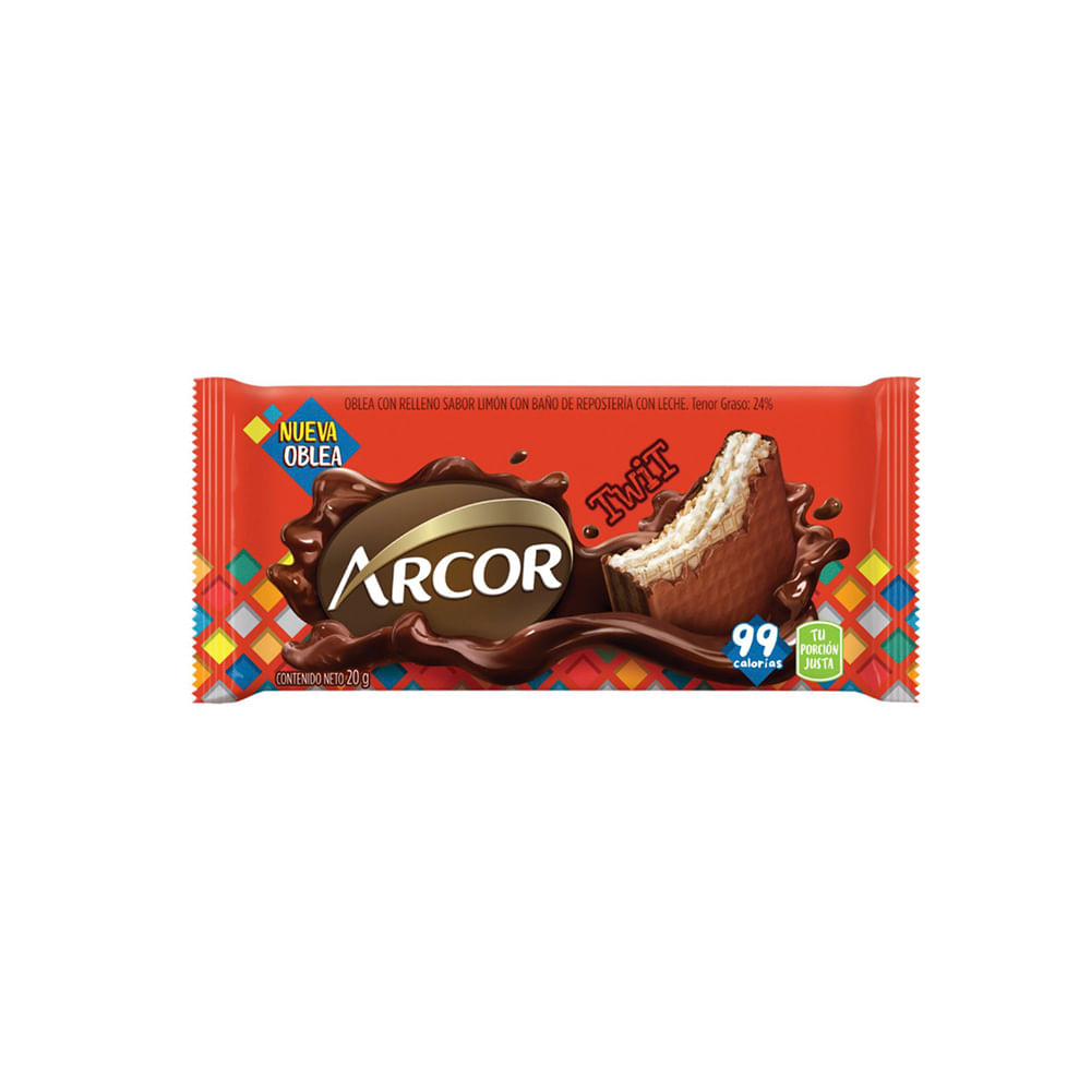 Oblea Twit Sabor Limón 20 Grs Arcor