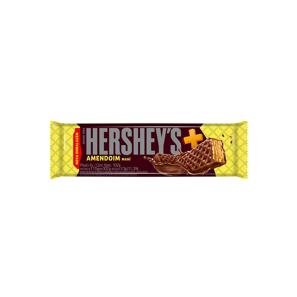 Oblea Sabor Maní y Chocolate 102 Grs Hershey's