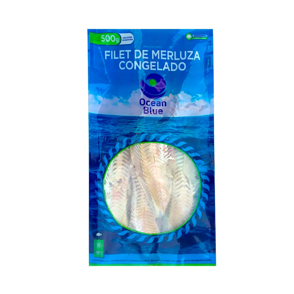 Filet de Merluza Congelado 500 Grs Ocean Blue