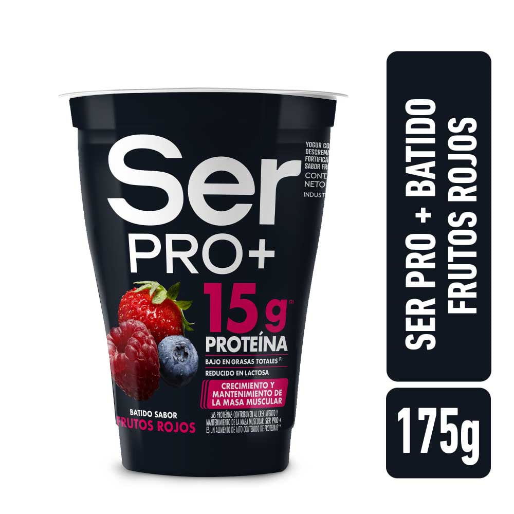 Yogur Sabor Frutos Rojos Semidescremado 175 Grs Ser