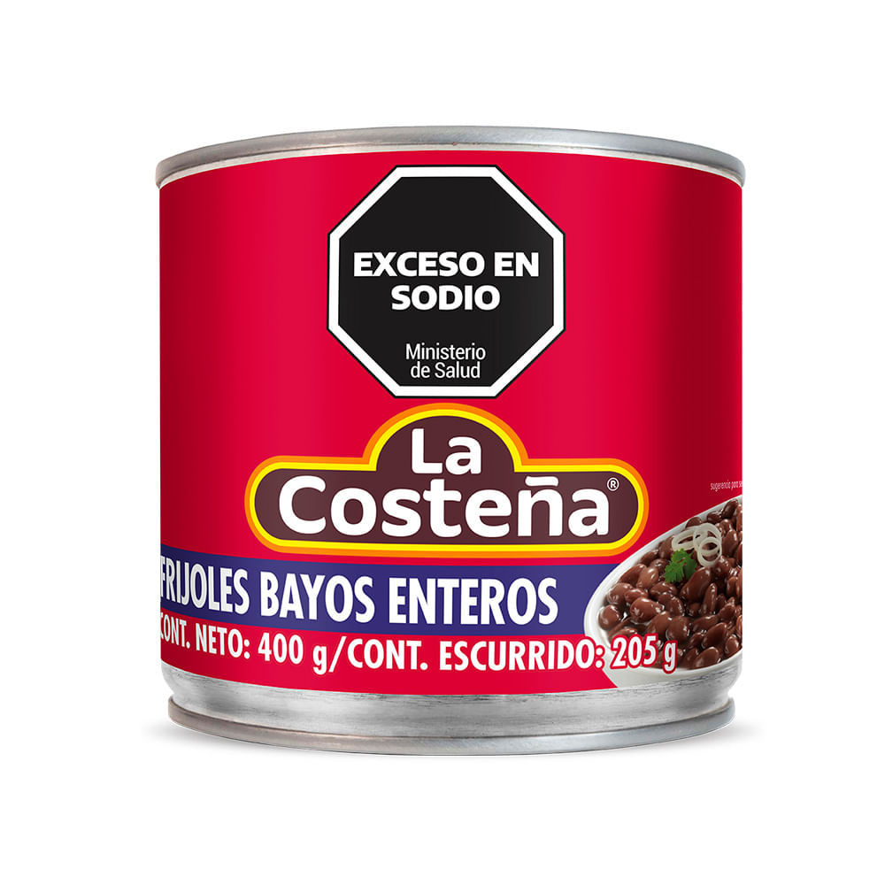 Porotos Bayos Enteros 400 Grs La Costeña