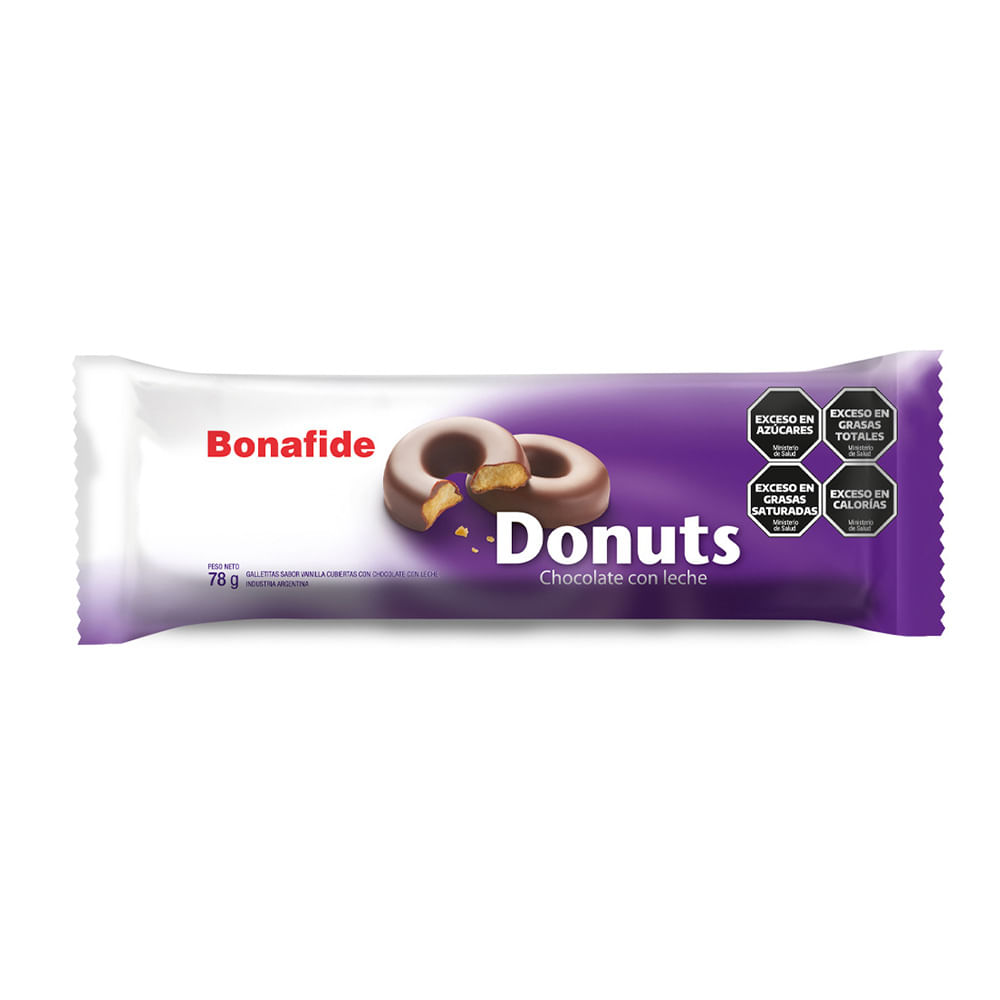 Galletas Rellenas y Bañadas Sabor Vainilla con Chocolate con Leche 78 Grs Premium Bonafide