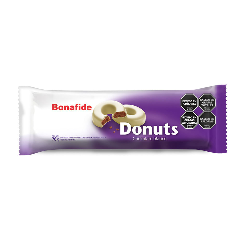 Galletitas Sabor Chocolate Blanco 78 Grs Bonafide