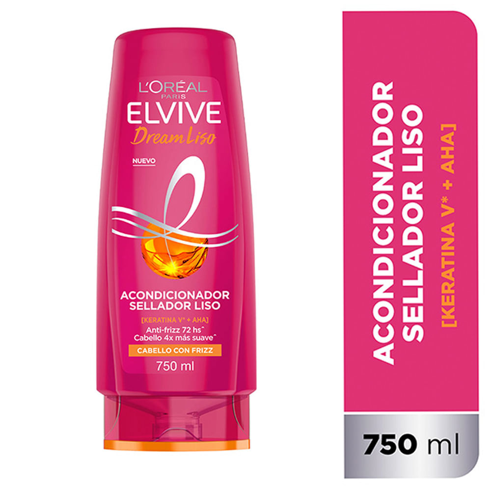 Acondicionador Dream Liso Anti-frizz 750 Ml Elvive