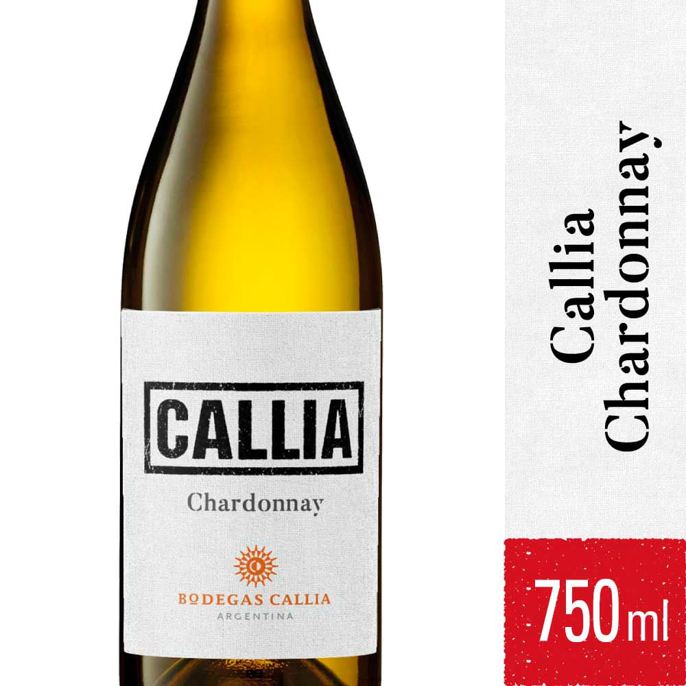 Vino Blanco Chardonnay 750 Cc Callia
