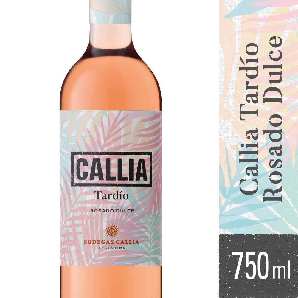 Vino Rosado Dulce Tardío 750 Ml Callia