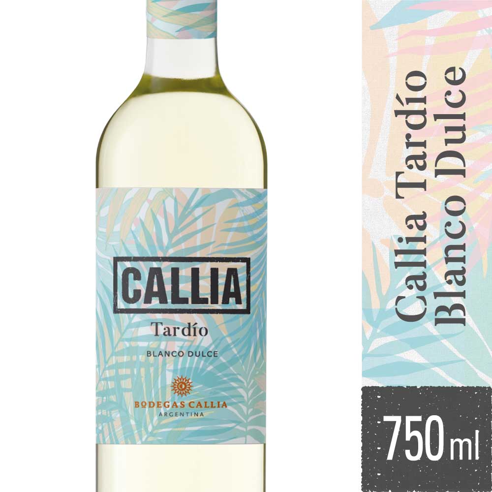 Vino Blanco Tardío 750 Ml Callia