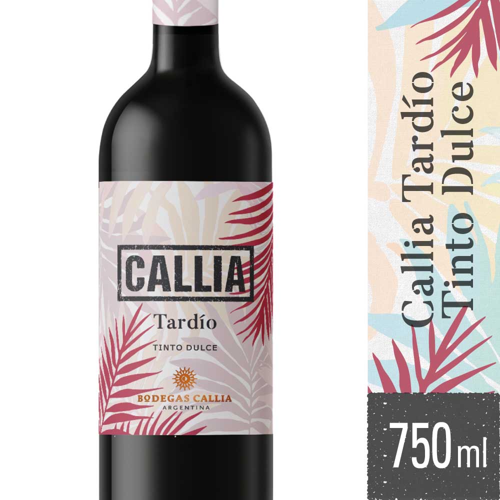 Vino Tinto Dulce Tardío 750 Cc Callia