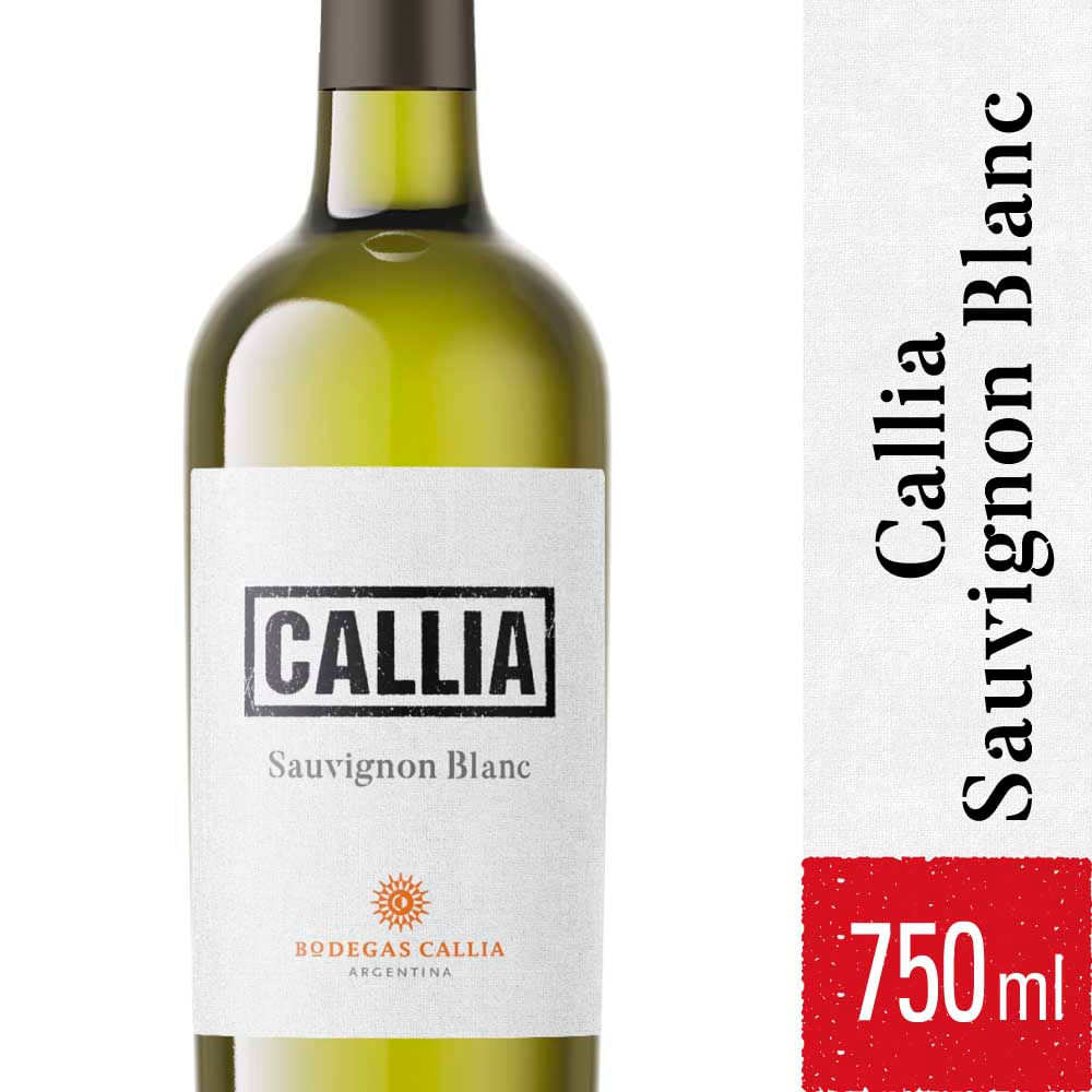Vino Blanco Sauvignon Blanc 750 Cc Callia