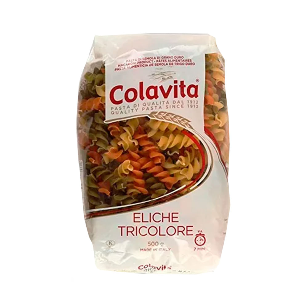 Fideos Eliche Tricolor 500 Grs Colavita