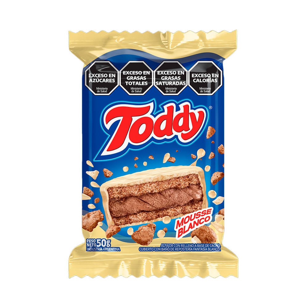 Alfajor Blanco Mousse 50g Toddy