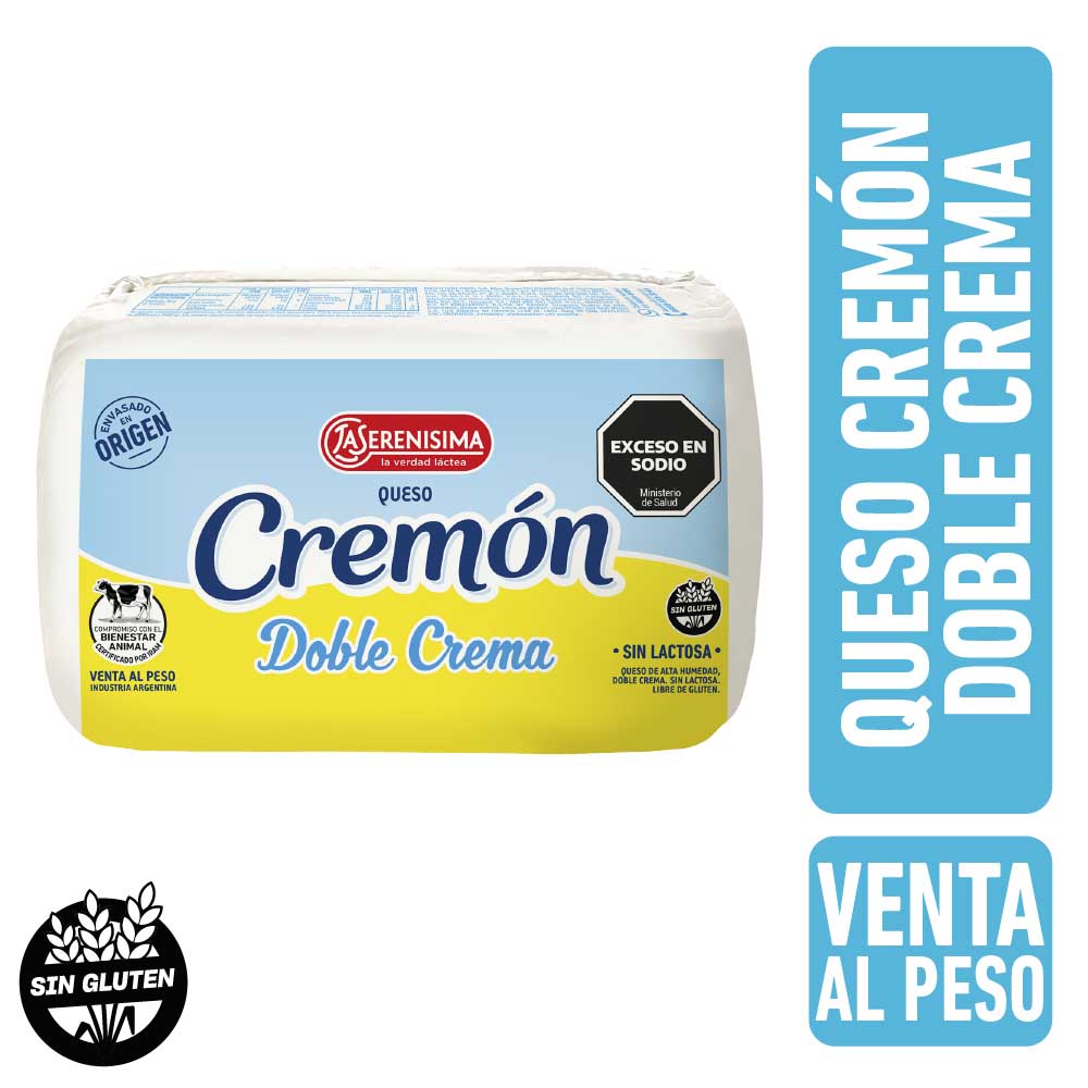 Queso Cremoso Doble Crema 1 Kg La Serenísima Cremón