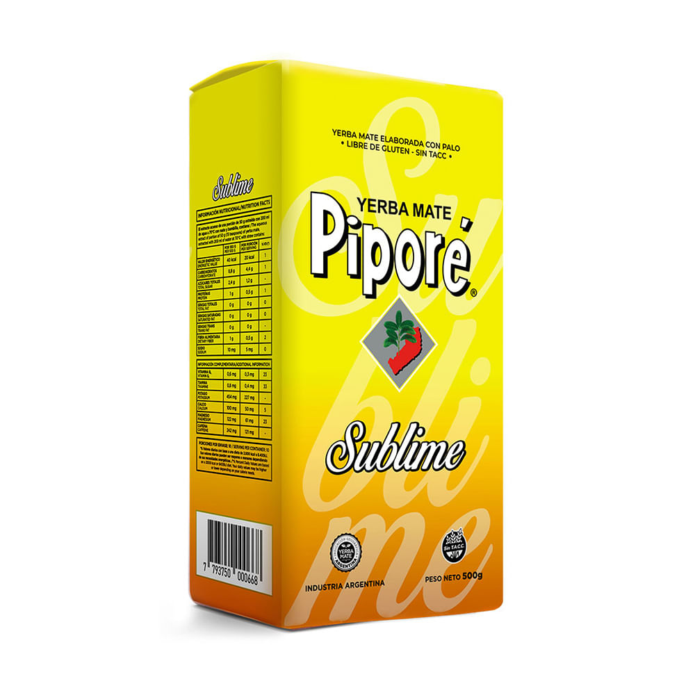 Yerba Mate con Palo Sublime 500 Grs Piporé