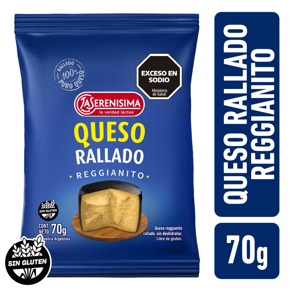 Queso Reggianito Rallado 70 Grs x 1 Un La Serenisima