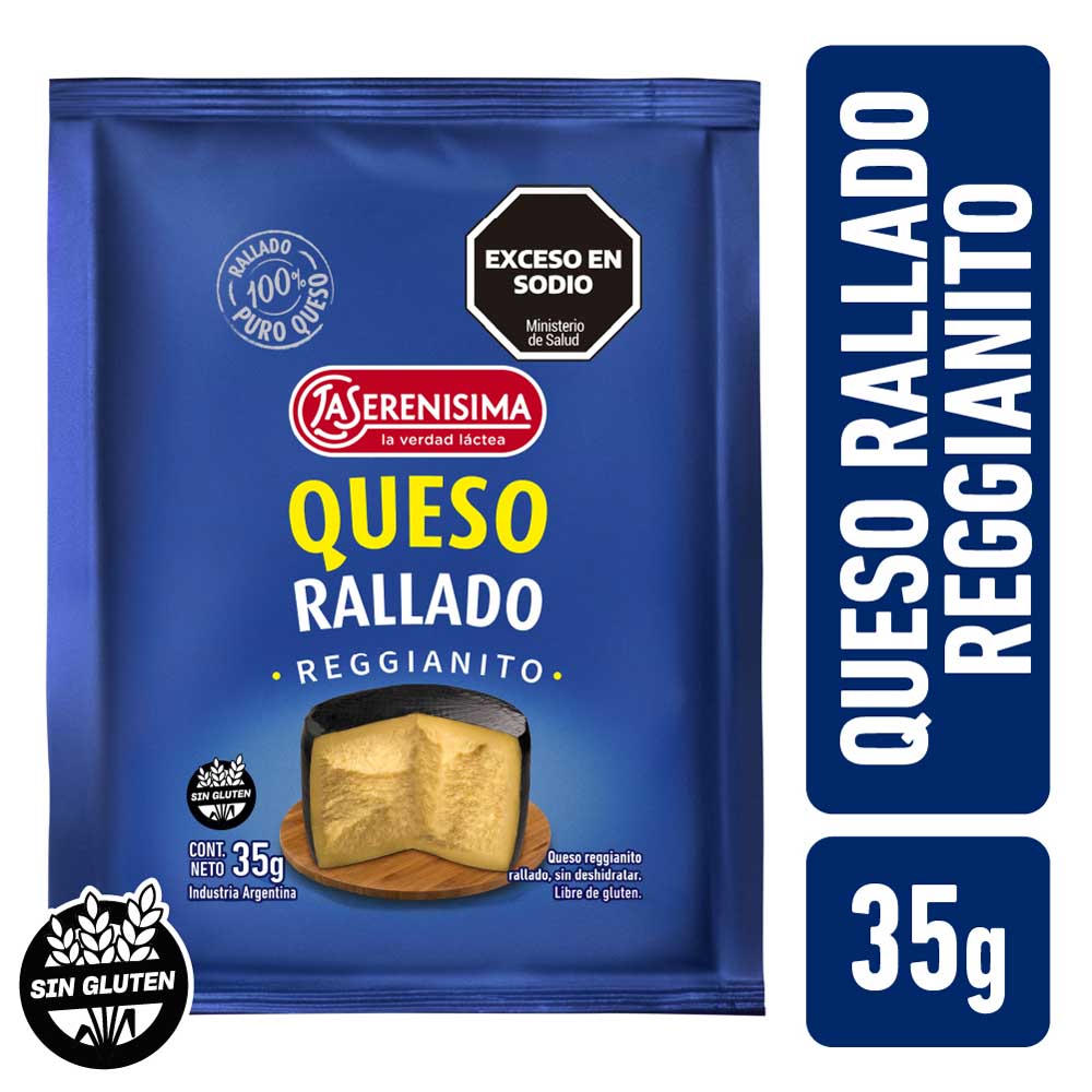 Queso Reggianito Rallado 35 Grs x 1 Un La Serenisima