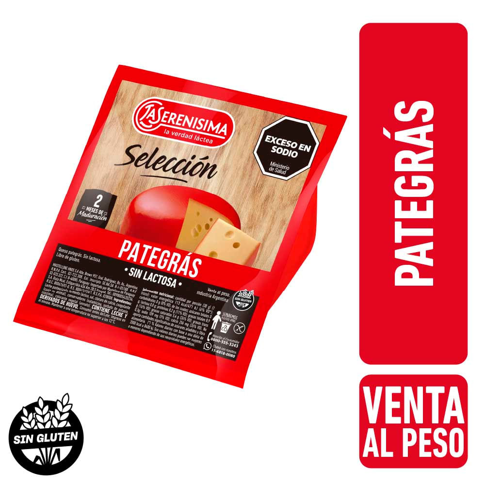 Queso Pategrás x Kg La Serenisima