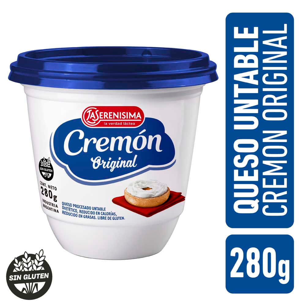Queso Untable Cremón Original x 0.280 Kg La Serenisima