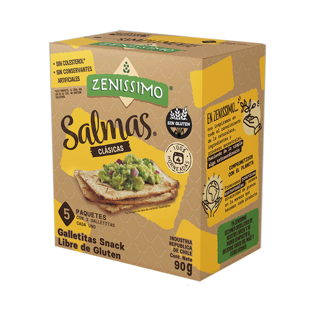 Galletas Salmas Horneadas X 90 Gr Zenissimo